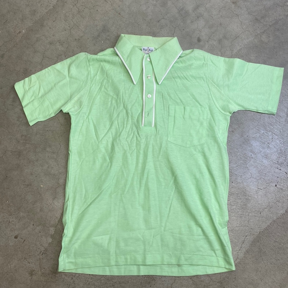 Vintage 70’ Royal Knight Pocket Polo Shirt Size M